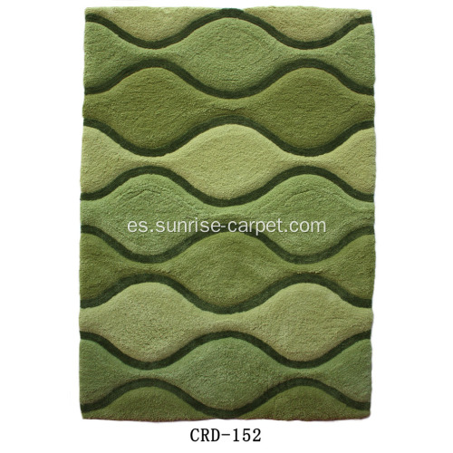 Soft Microfiber alfombra moderna 3D patrón